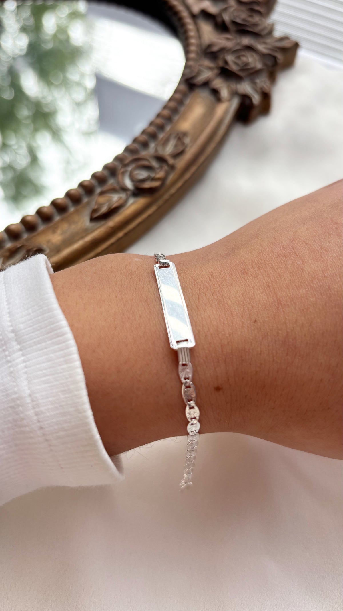 Pulsera Placa Gucci Facetada