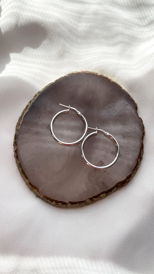 Argollas Lisas Semi Gruesas 25mm