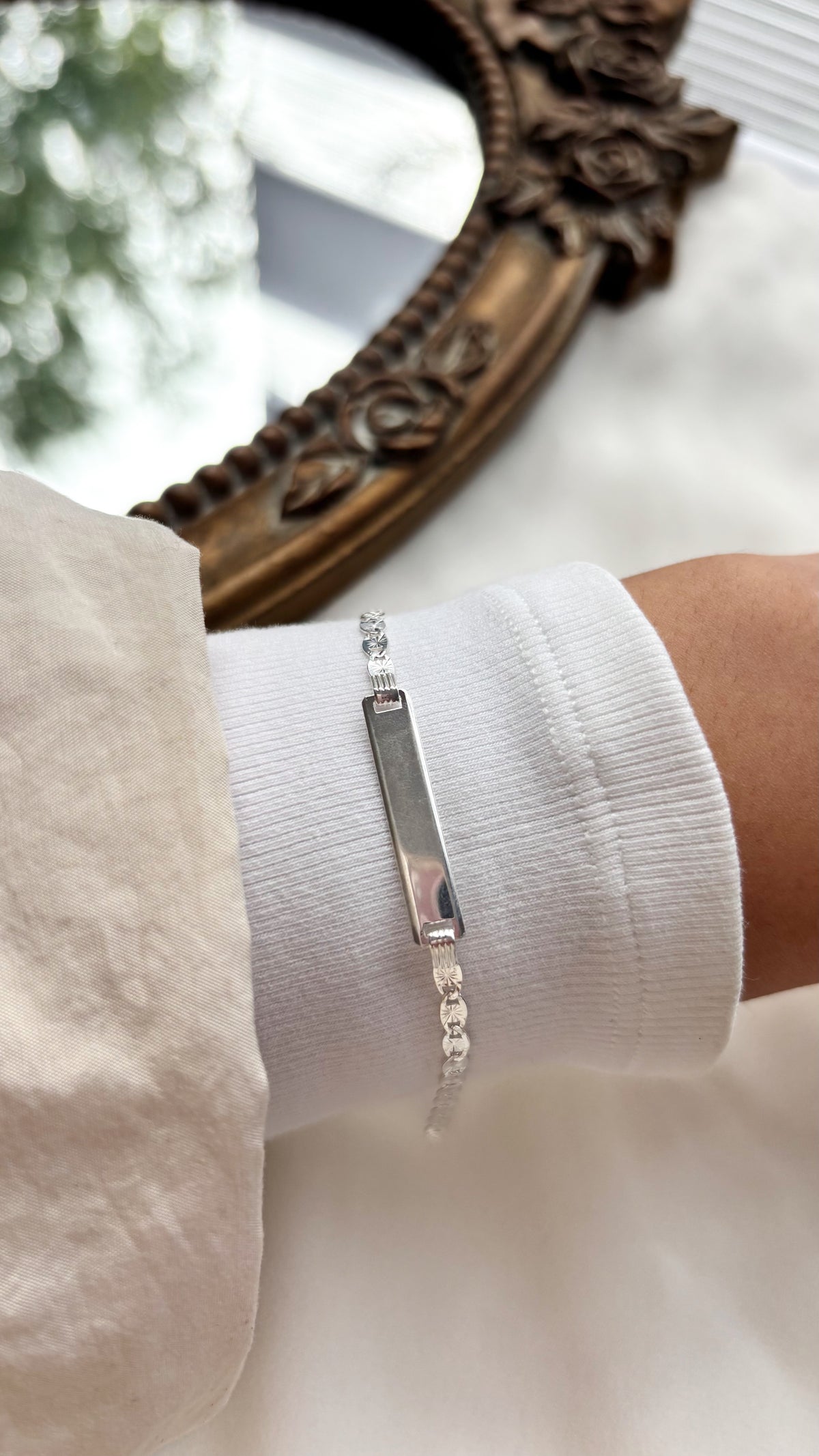 Pulsera Placa Gucci Facetada